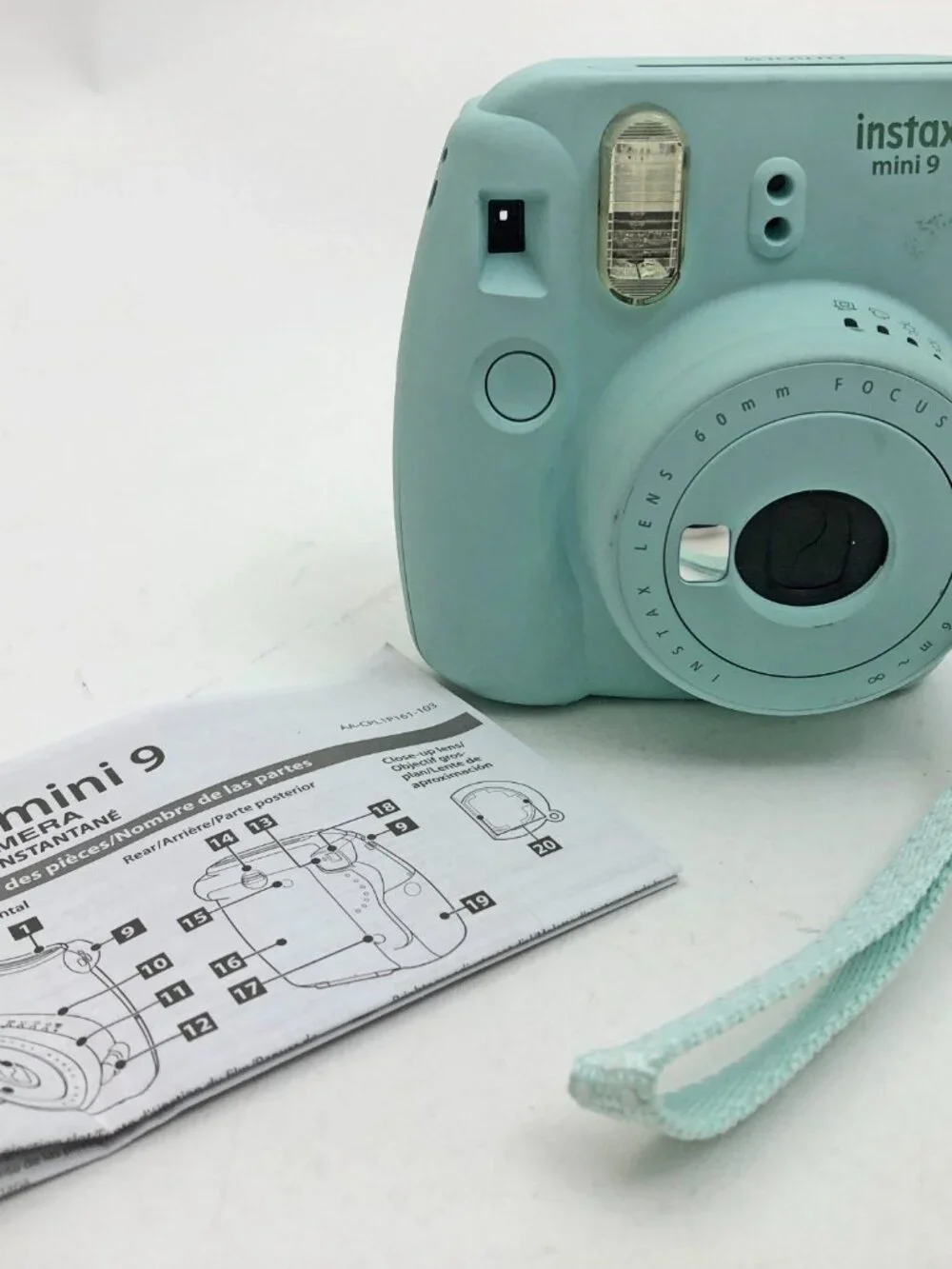 Fujifilm Instax Mini 9 Instant Film Camera Blue With Case